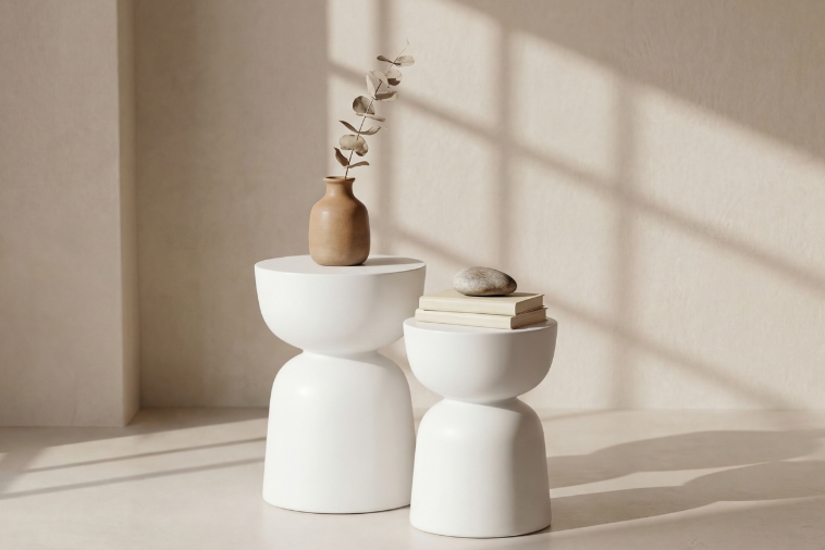 Nowoczesne stoliki białe Tapo